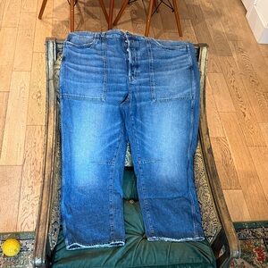 Madewell Women’s Barrel Leg Blue Jeans